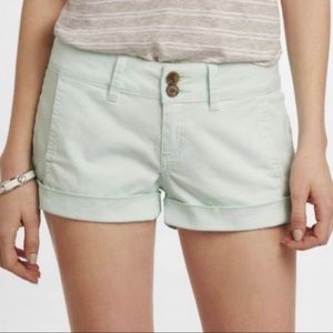 Express Mint Shorts